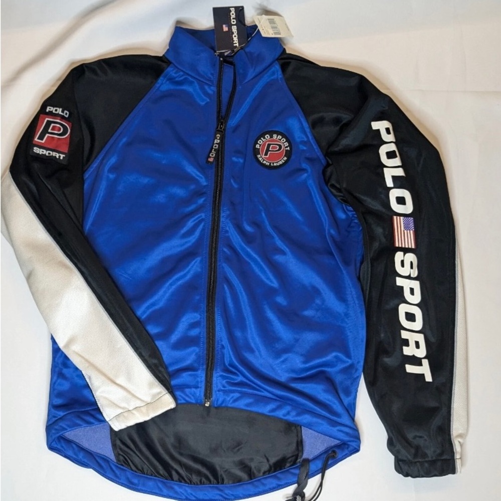 Polo by Ralph Lauren Blue, Black & White Track Jacket